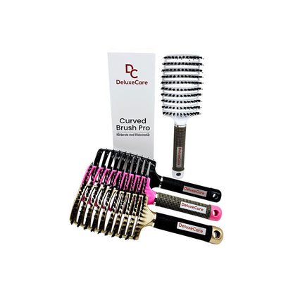 Curved Brush Pro - Hårbørste med Vildsvinehår